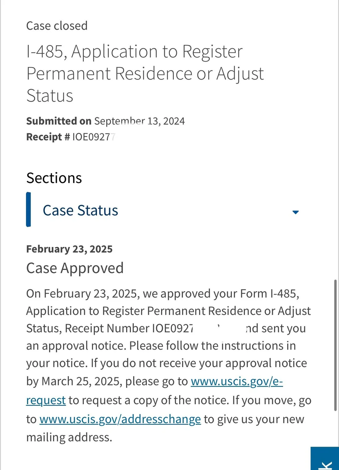 Green card approval for Dr. Rodriguez, Stanford University