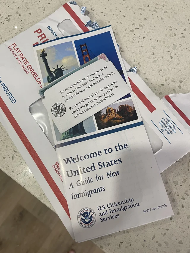 Green card in hand for James Chen, Software Engineer