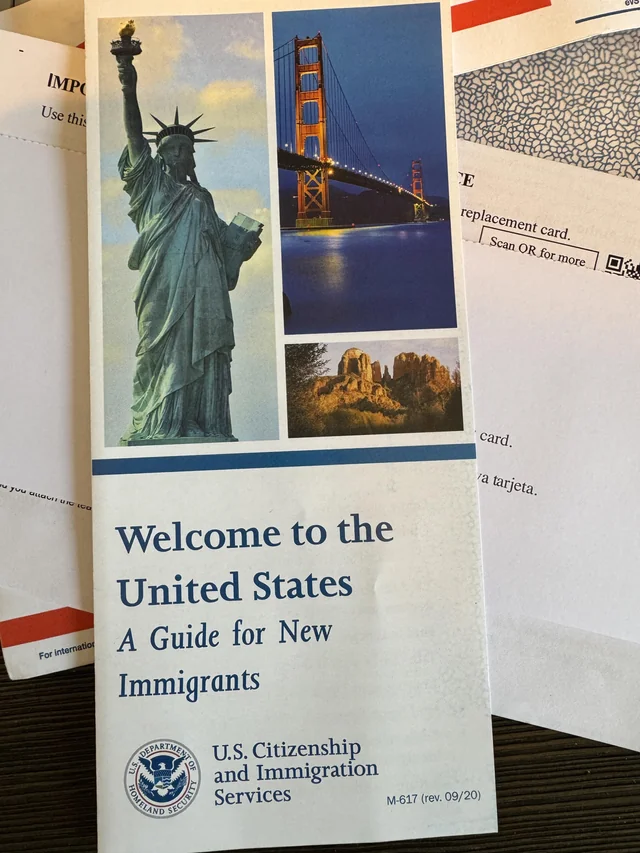 Just received my green card - Ahmed Khan, AI Research Director